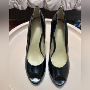 Liz Claiborne Black Peep-Toe Heels